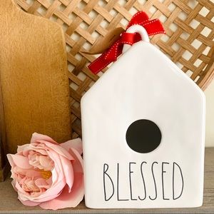 Rae Dunn 🌿 BLESSED Birdhouse (NEW)